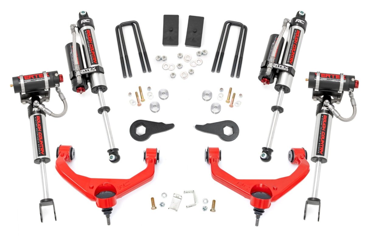 GMC Sierra 2500 HD Suspension Lift Kit - Front + Rear - Rough Country - 3.5 Inch Lift Kit | Vertex - '11-'19